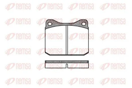 Колодки тормозные дисковые передние REMSA 0010.10