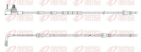 LAND ROVER Датчик зносу гал. колодок (перед) RANGE ROVER EVOQUE 1.5 20-, 2.0 18- REMSA 001195 (фото 1)