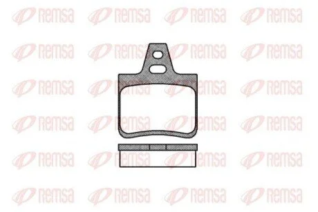 Колодки гальмівні задні CITROEN XANTIA 1.6,1.8,2.0 93-, XM 2.0 REMSA 010210