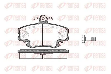 Колодки тормозные дисковые передние REMSA 0141.10