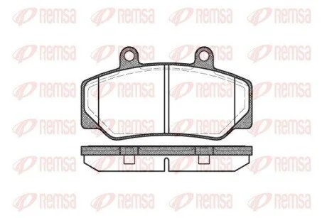 Колодки тормозные дисковые передние REMSA 0176.20