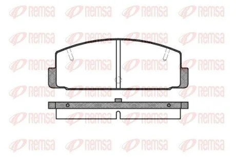 Колодки тормозные дисковые передние REMSA 0179.10