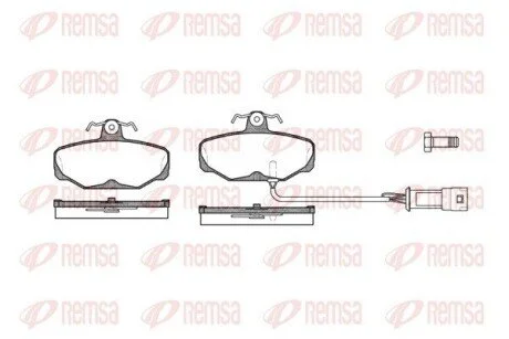Колодки тормозные дисковые передние REMSA 0205.02