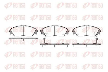 Колодки тормозные дисковые передние REMSA 0229.02