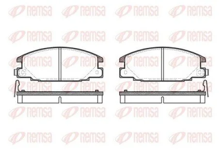 Колодки тормозные дисковые передние REMSA 0238.04