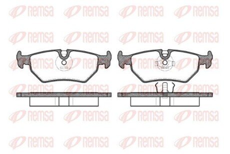 Колодки тормозные дисковые передние REMSA 0265.10