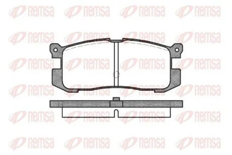 Колодки тормозные дисковые передние REMSA 0272.00
