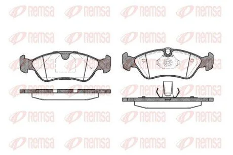Гальмівнi колодки диск. Opel Astra,Vectra REMSA 0286 50