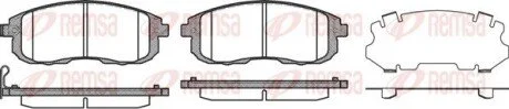 Колодки тормозные дисковые передние REMSA 0293.11