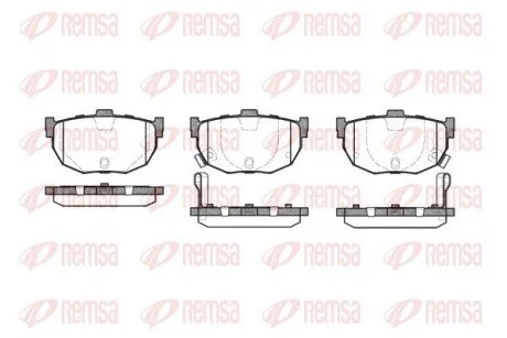 Колодки тормозные дисковые передние REMSA 0294.22