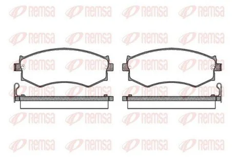 Колодки тормозные дисковые передние REMSA 0350.04