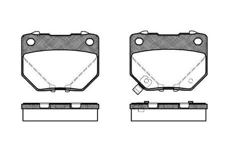 Колодки тормозные дисковые передние REMSA 0365.21 (фото 1)