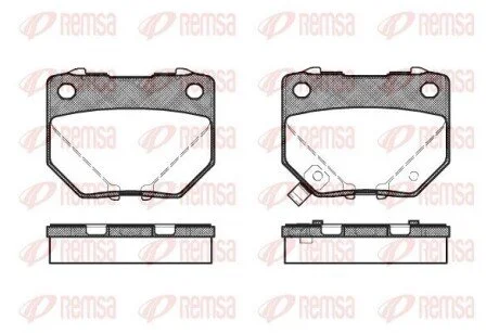 Колодки тормозные дисковые передние REMSA 0365.21