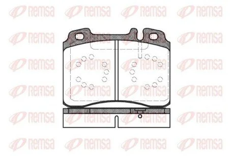 Колодки тормозные дисковые передние REMSA 0379.20