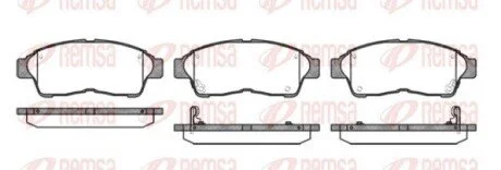 Колодки тормозные дисковые передние REMSA 0402.02