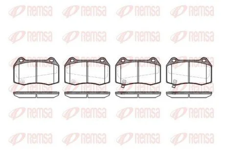 Колодки тормозные дисковые передние REMSA 0441.32