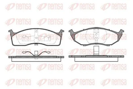 Колодки тормозные дисковые передние REMSA 0447.00