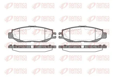 Колодки тормозные дисковые передние REMSA 0457.00