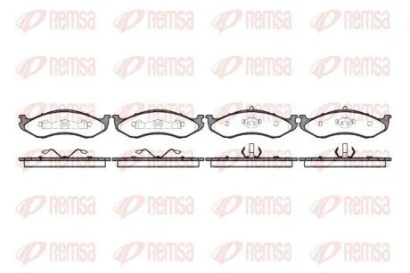 Колодки тормозные дисковые передние REMSA 0467.20