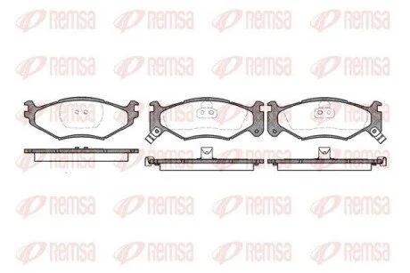 Колодки тормозные дисковые передние REMSA 0483.02