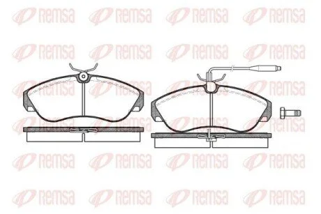 Колодки тормозные дисковые передние REMSA 0487.02