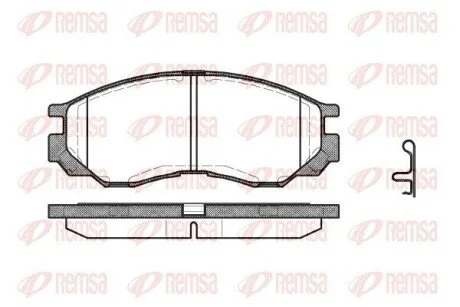 Колодки тормозные дисковые передние REMSA 0583.00
