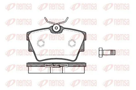 Колодки тормозные дисковые передние REMSA 0591.10