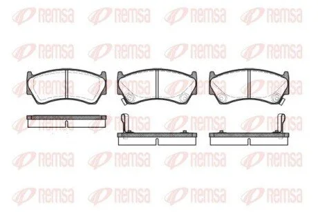 Колодки тормозные дисковые передние REMSA 0592.02