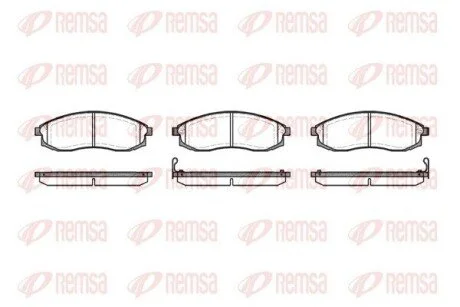 Колодки тормозные дисковые передние REMSA 0598.02