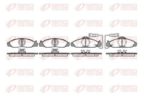 Колодки тормозные дисковые передние REMSA 0624.02