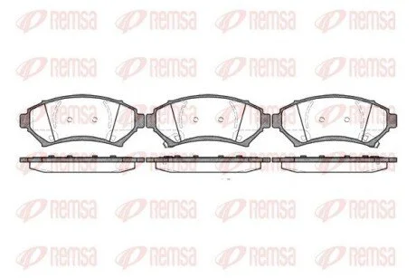 Колодки тормозные дисковые передние REMSA 0641.02