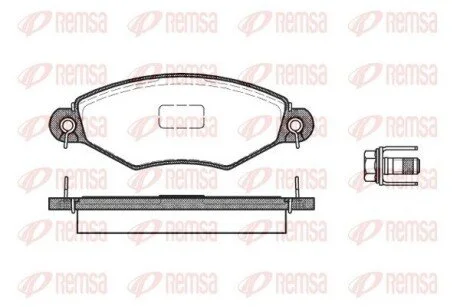 Колодки тормозные дисковые передние REMSA 0643.10