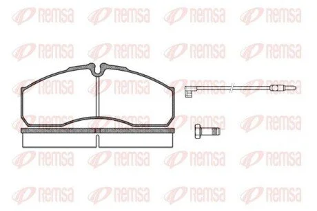 Колодки тормозные дисковые передние REMSA 0651.12