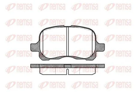 Колодки тормозные дисковые передние REMSA 0652.00