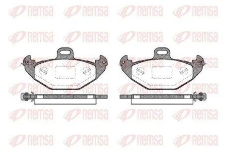 Колодки тормозные дисковые передние REMSA 0686.00