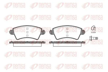 Колодки тормозные дисковые передние REMSA 0726.10