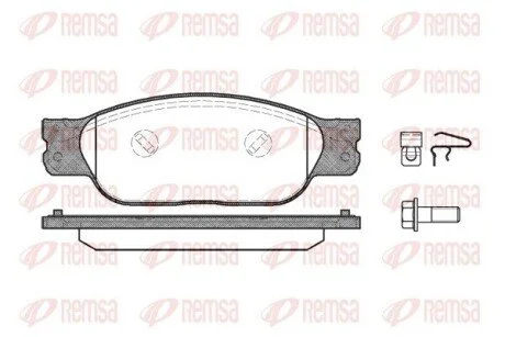 Колодки тормозные дисковые передние REMSA 0731.10