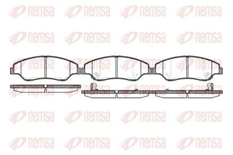 Колодки тормозные дисковые передние REMSA 0739.02