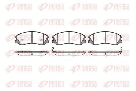 Колодки тормозные дисковые передние REMSA 0771.32