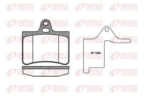 Тормозные колодки дисковые зад. Citroen C5 2.0 01- REMSA 0830 00