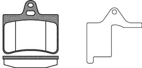 Колодки тормозные дисковые передние REMSA 0830.20 (фото 1)