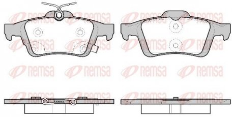 Колодки гальмiвнi дисковi REMSA 0842.11