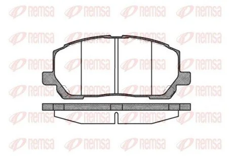 Тормозные колодки REMSA 0855.00