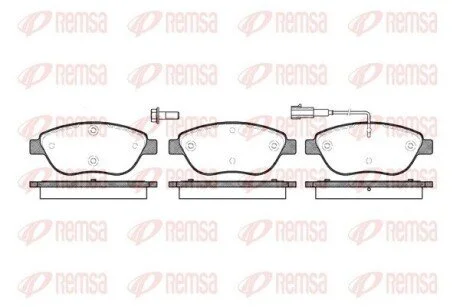 Колодки тормозные дисковые передние REMSA 0859.01