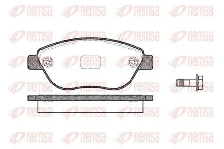 Колодки тормозные дисковые передние REMSA 0859.10
