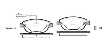 Колодки тормозные дисковые передние REMSA 0859.12 (фото 1)