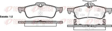 Колодки тормозные дисковые передние REMSA 0862.02