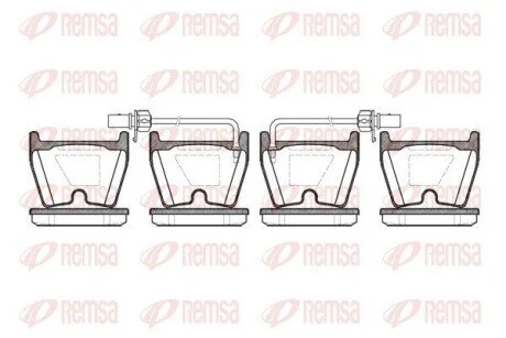 Колодки тормозные дисковые передние REMSA 0896.02