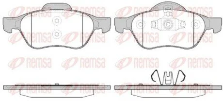 Колодки гальмівні дискові REMSA 0962.40
