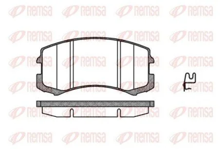Колодки тормозные дисковые передние REMSA 0965.01